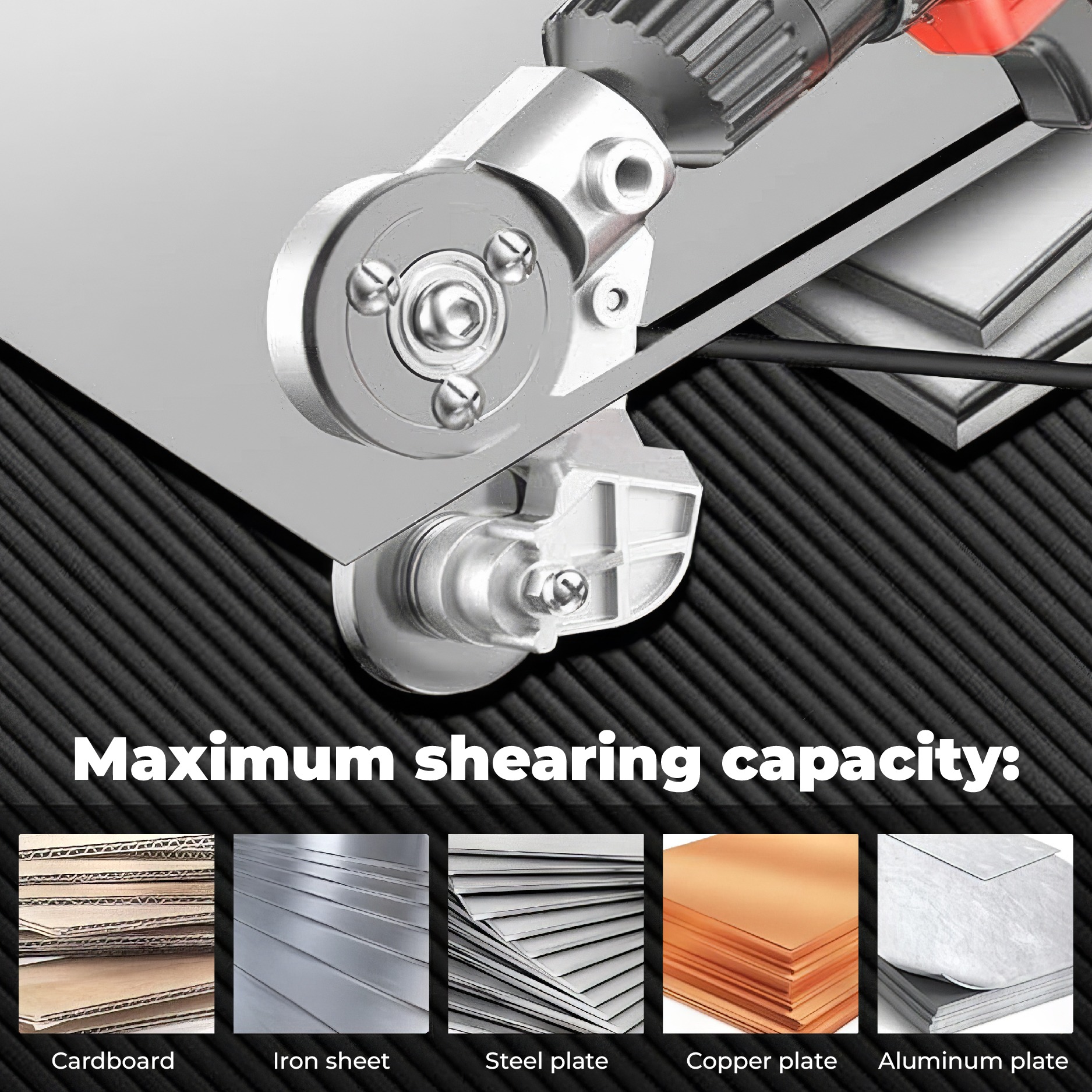 🔥 Limited 2026 Deal ⚙️Titanium Drill Nibbler – Sheet Metal Cutting Tool (50% OFF)