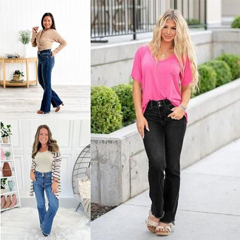 💖Hot Sale 60%💖Slay Girl By - Vintage Frayed Hem Bootcut Jeans