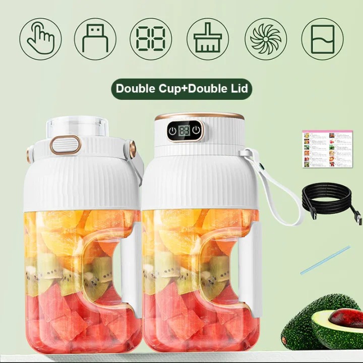 🎁NEW YEAR HOT SALE 50% OFF🍊Multifunctional Portable Juicer Cup With Digital Display