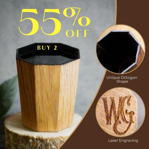 🎁Last Day Promotion 49% OFF🔥Handmade and Charred Drinking Vessel - Ideal Whiskey Glass for Whiskey Consumption