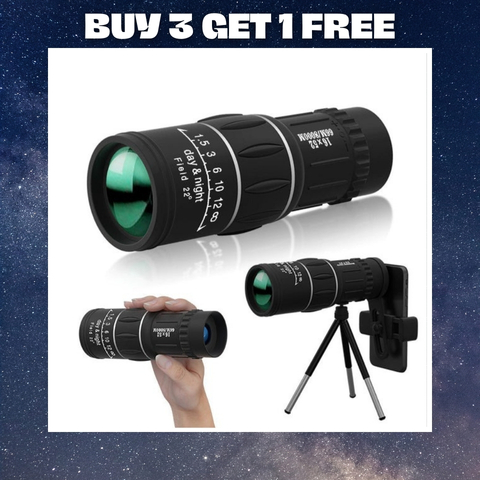 🔭 16X52 Professional High-Power 🔍 High-Definition Low-Light Night Vision Monocular Telescope🌙