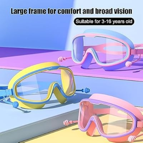 🏊‍♀️Last Day Promotion 49% OFF-🔥HD children's large frame waterproof and anti-fog swimming goggles
