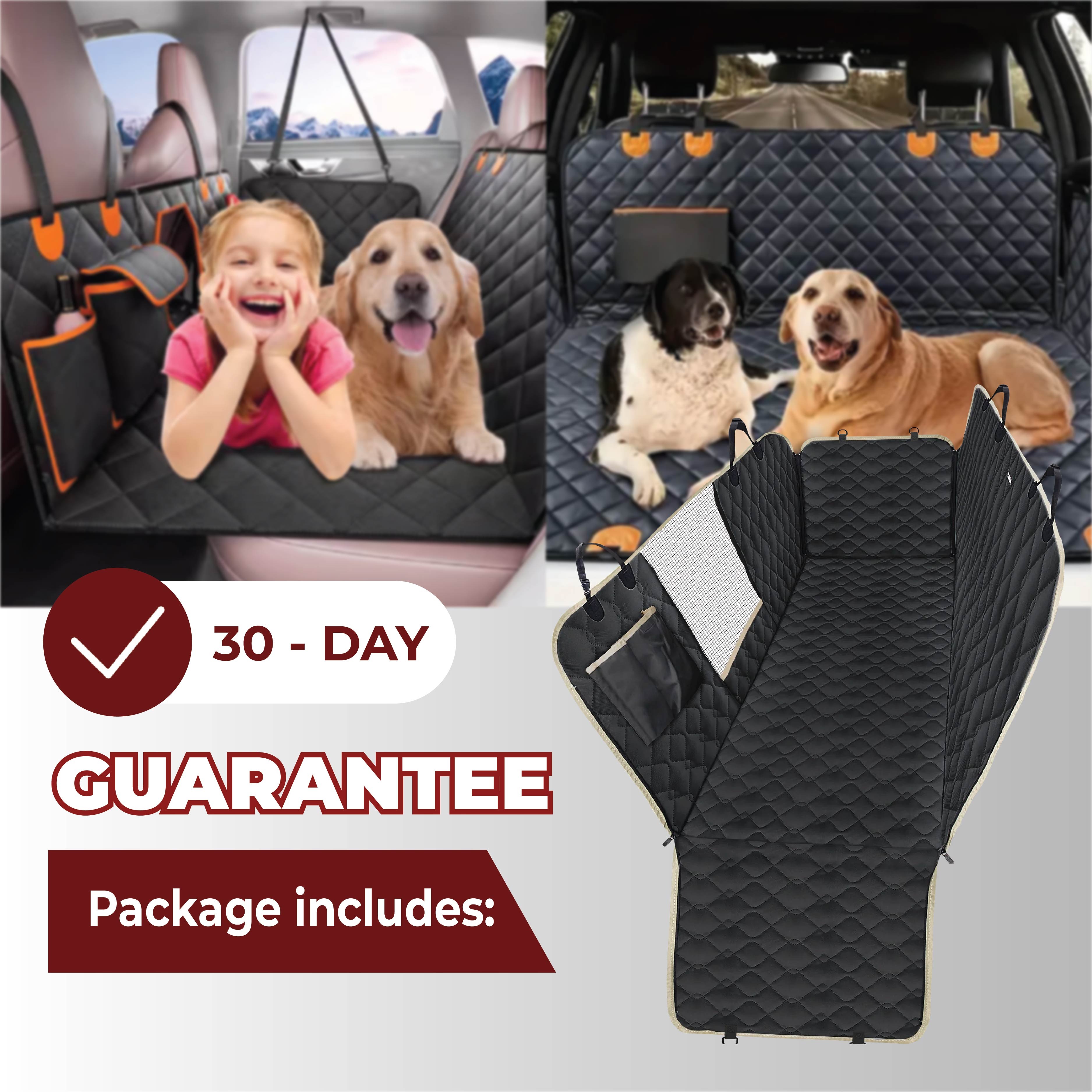 🔥Last Day 50% OFF🔥 Waterproof Dog Car Seat Cover with Hard Bottom