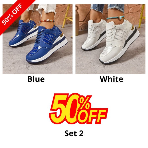 🔥Best Seller-Last Day Sale 60% OFF🔥Plaid Design Women's Casual Sneakers