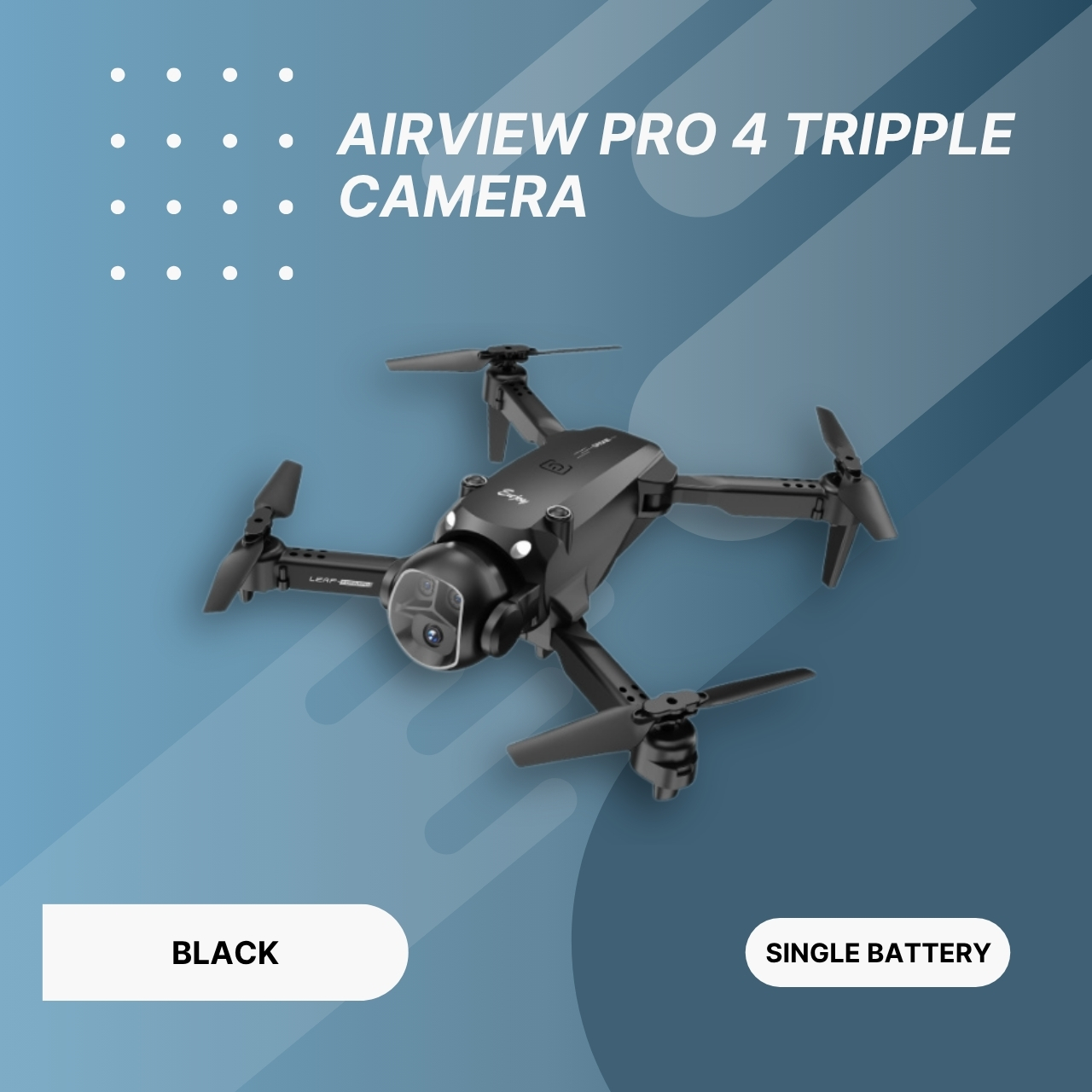 AirView Pro 4 Tripple Camera – Next-Gen Drone for Beginners with Professional Power