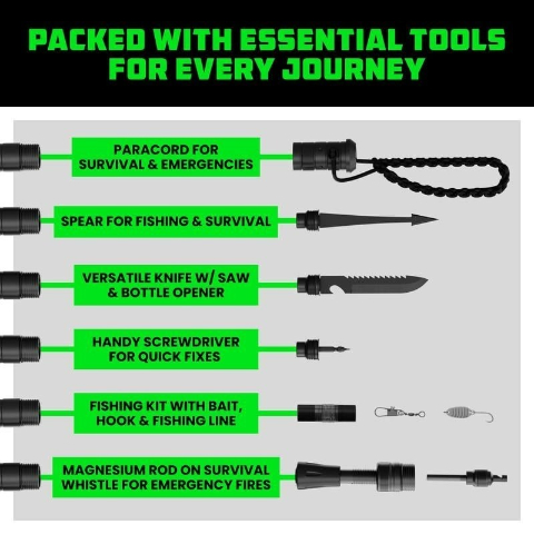 🎁 Limited Time🚶Tactical Hiking Stick – Essential Gear for Outdoor Adventures (Perfect Gift❤️)