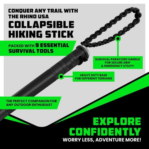 🎁 Limited Time🚶Tactical Hiking Stick – Essential Gear for Outdoor Adventures (Perfect Gift❤️)