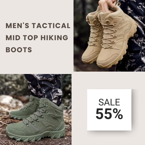 🏆 Best-Selling Men’s Shoes - SEHM Men'S Tactical Mid Top Hiking Boots