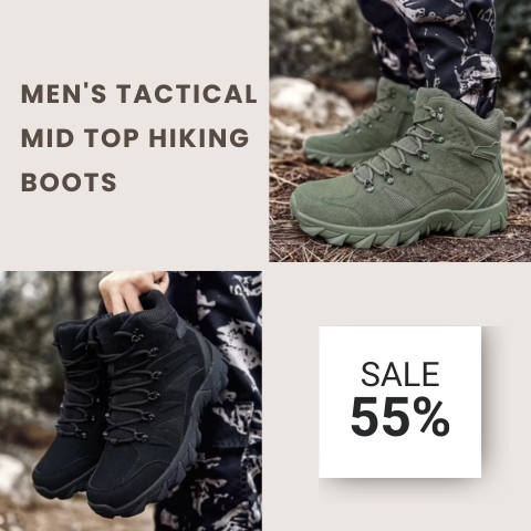 🏆 Best-Selling Men’s Shoes - SEHM Men'S Tactical Mid Top Hiking Boots