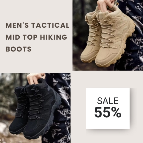 🏆 Best-Selling Men’s Shoes - SEHM Men'S Tactical Mid Top Hiking Boots