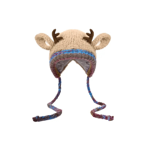 🎁🎄Christmas Sale 49% OFF! 🦌Original design Festive Christmas Antler Hat🧶