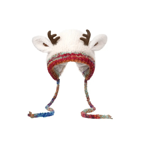 🎁🎄Christmas Sale 49% OFF! 🦌Original design Festive Christmas Antler Hat🧶