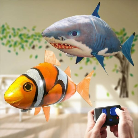 🎁 Christmas Must-Have Toy 🎁 RC Flying Shark for Kids & Family Fun