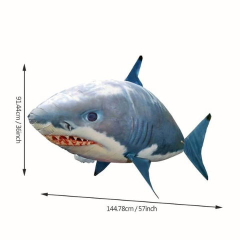 🎁 Christmas Must-Have Toy 🎁 RC Flying Shark for Kids & Family Fun