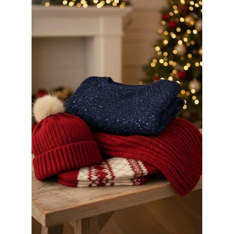 🎄 New Arrivals🔥 Christmas Sparkling Loose Pocket Pullover Sweater
