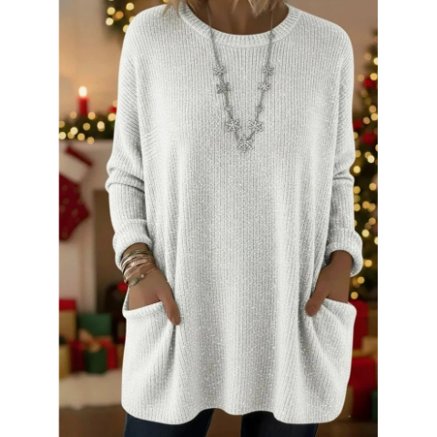 🎄 New Arrivals🔥 Christmas Sparkling Loose Pocket Pullover Sweater