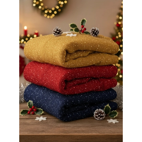 🎄 New Arrivals🔥 Christmas Sparkling Loose Pocket Pullover Sweater