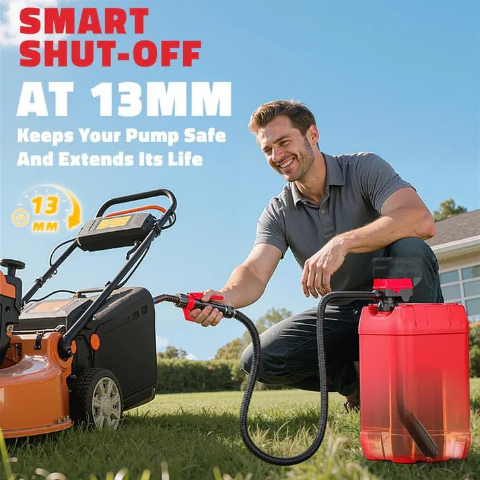 🔥LAST DAY 49% OFF-Cordless Fuel Transfer Pump Compatible with DeWalt 20V & Milwaukee 18V Batteries