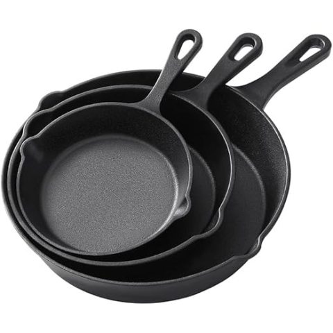 Solidteknics AUS-ION™ Cast Iron Frying Pan – Non-Toxic Non-Stick Skillet for Induction & Everyday Cooking