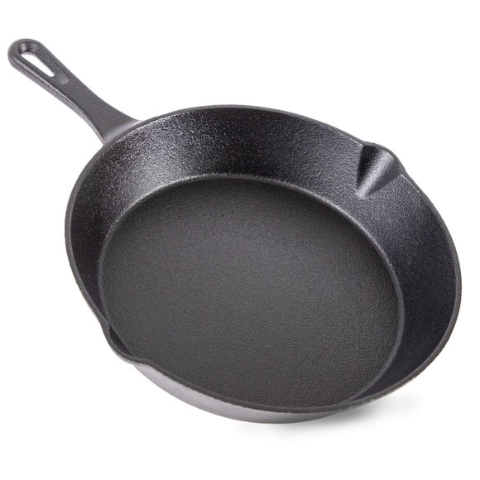 Solidteknics AUS-ION™ Cast Iron Frying Pan – Non-Toxic Non-Stick Skillet for Induction & Everyday Cooking