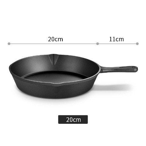 Solidteknics AUS-ION™ Cast Iron Frying Pan – Non-Toxic Non-Stick Skillet for Induction & Everyday Cooking