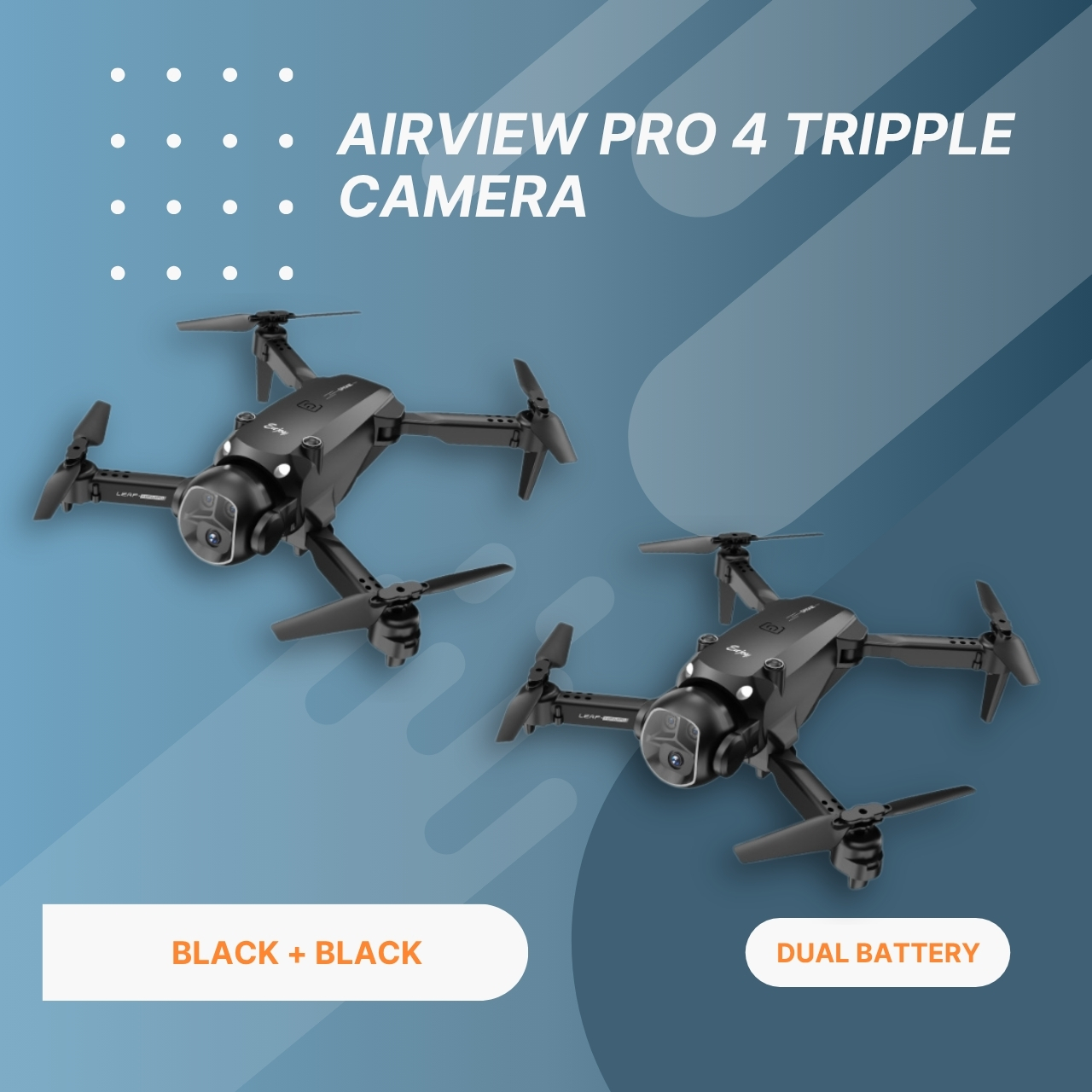 AirView Pro 4 Tripple Camera – Next-Gen Drone for Beginners with Professional Power