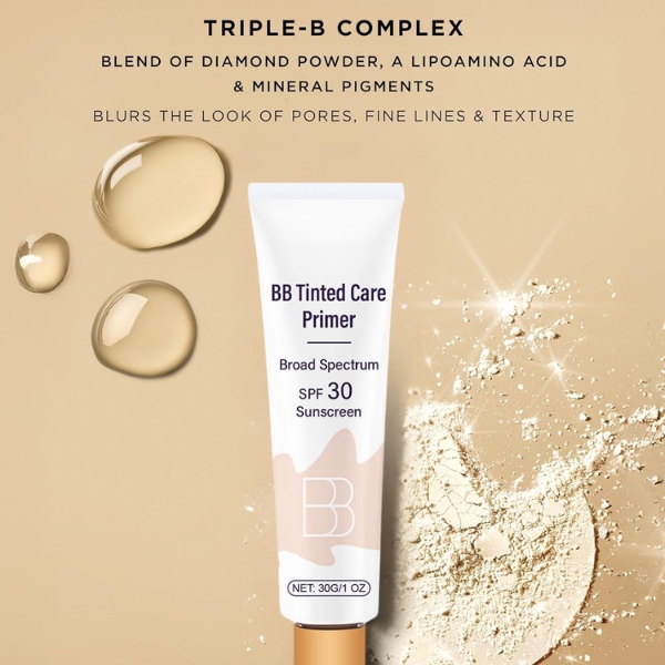 BB Blur Tinted Moisturizer SPF 30 | Instantly Brightens, Hydrates & Smooths Your Skin | 2026 Upgraded Edition with FREE BRUSH