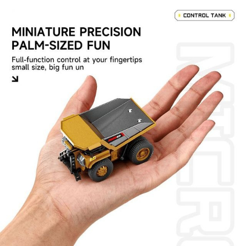 🚜 1/64 Premium Alloy Mini RC Construction Set – Forklift, Excavator & Dump Truck