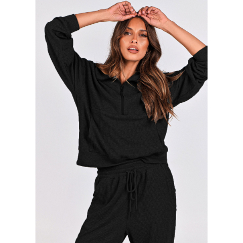 Women's Fall 2 Piece Lounge Sets Zip Up Sweatshirt Jogger Pants Sweat Track Suits Travel Outfit Winter Clothing