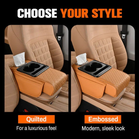 🔥Hot Sale 50% OFF🔥 Multifunctional PU Leather Car Armrest Box Mat