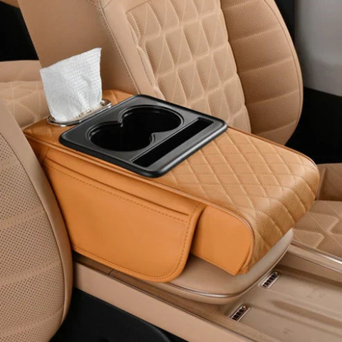 🔥Hot Sale 50% OFF🔥 Multifunctional PU Leather Car Armrest Box Mat
