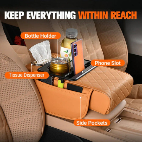 🔥Hot Sale 50% OFF🔥 Multifunctional PU Leather Car Armrest Box Mat