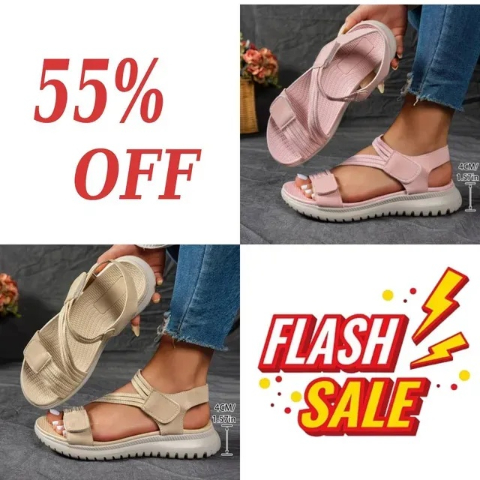 🔥2026 Summer Best Seller — Last Day Sale 60% OFF!🔥Women's Soft-Sole Orthopedic Sandals | Ultra-Comfortable Open-Toe Design