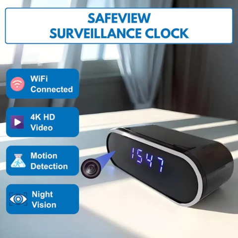 SafeView Surveillance Clock