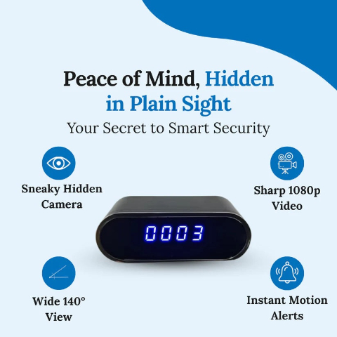 SafeView Surveillance Clock