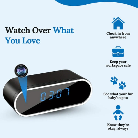 SafeView Surveillance Clock