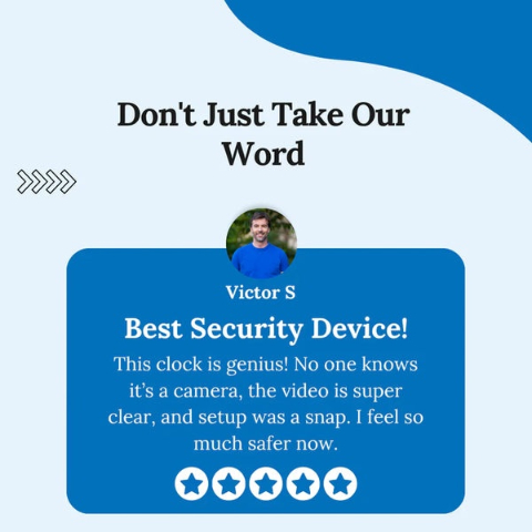 SafeView Surveillance Clock