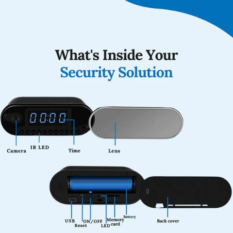 SafeView Surveillance Clock