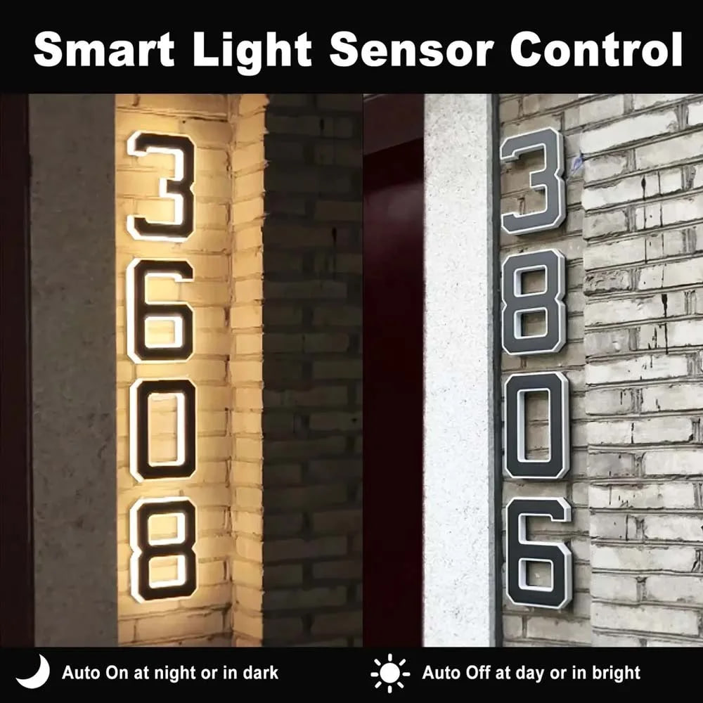 🔥 Limited Time! 🏠 Solar-Powered Waterproof LED House Numbers – Bright & Durable Outdoor Signs