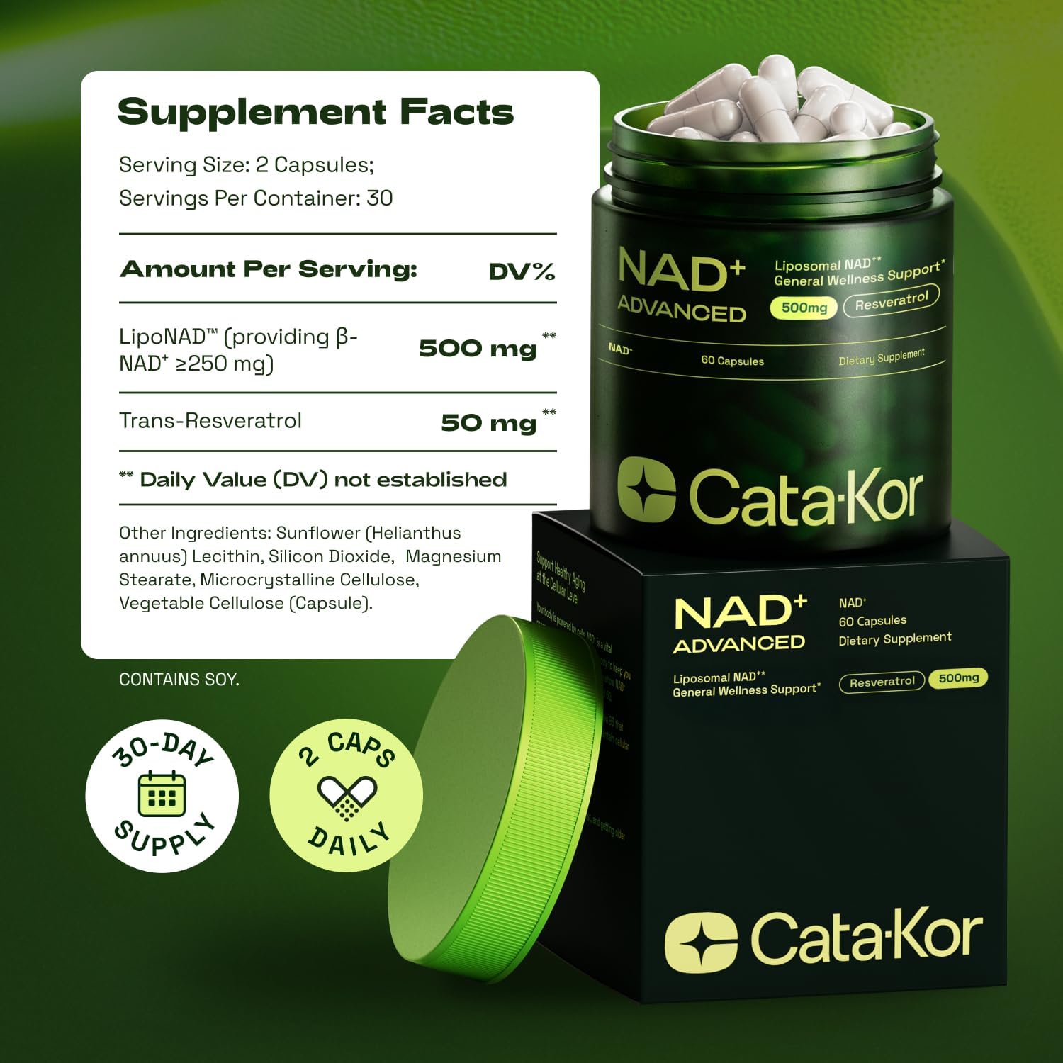 Cata-Kor NAD⁺ Advanced - Cellular Energy & Healthy Aging Support