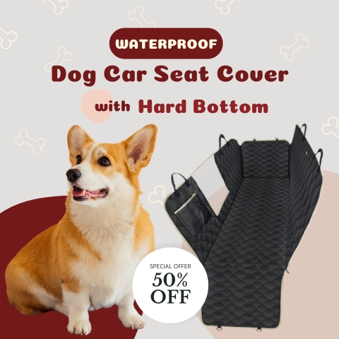 🔥Last Day 50% OFF🔥 Waterproof Dog Car Seat Cover with Hard Bottom
