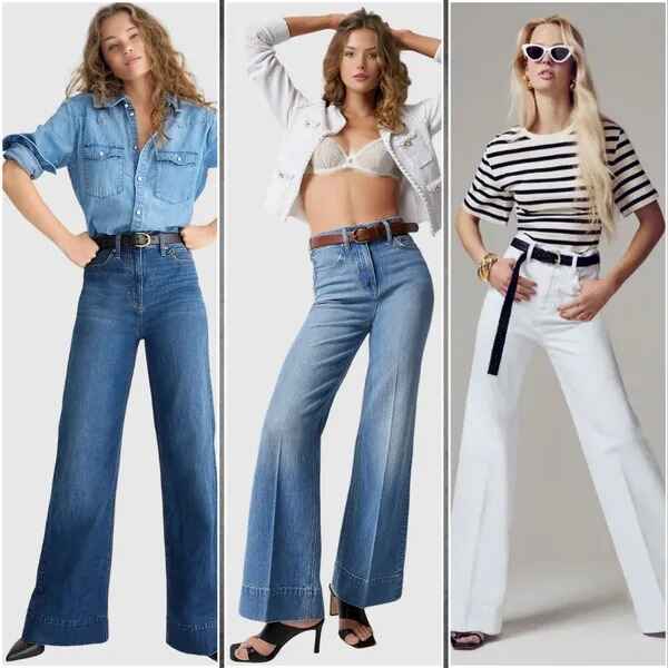 ⭐ 2024 Best Selling Jeans 👖 Tall Wide Leg Denim Trouser