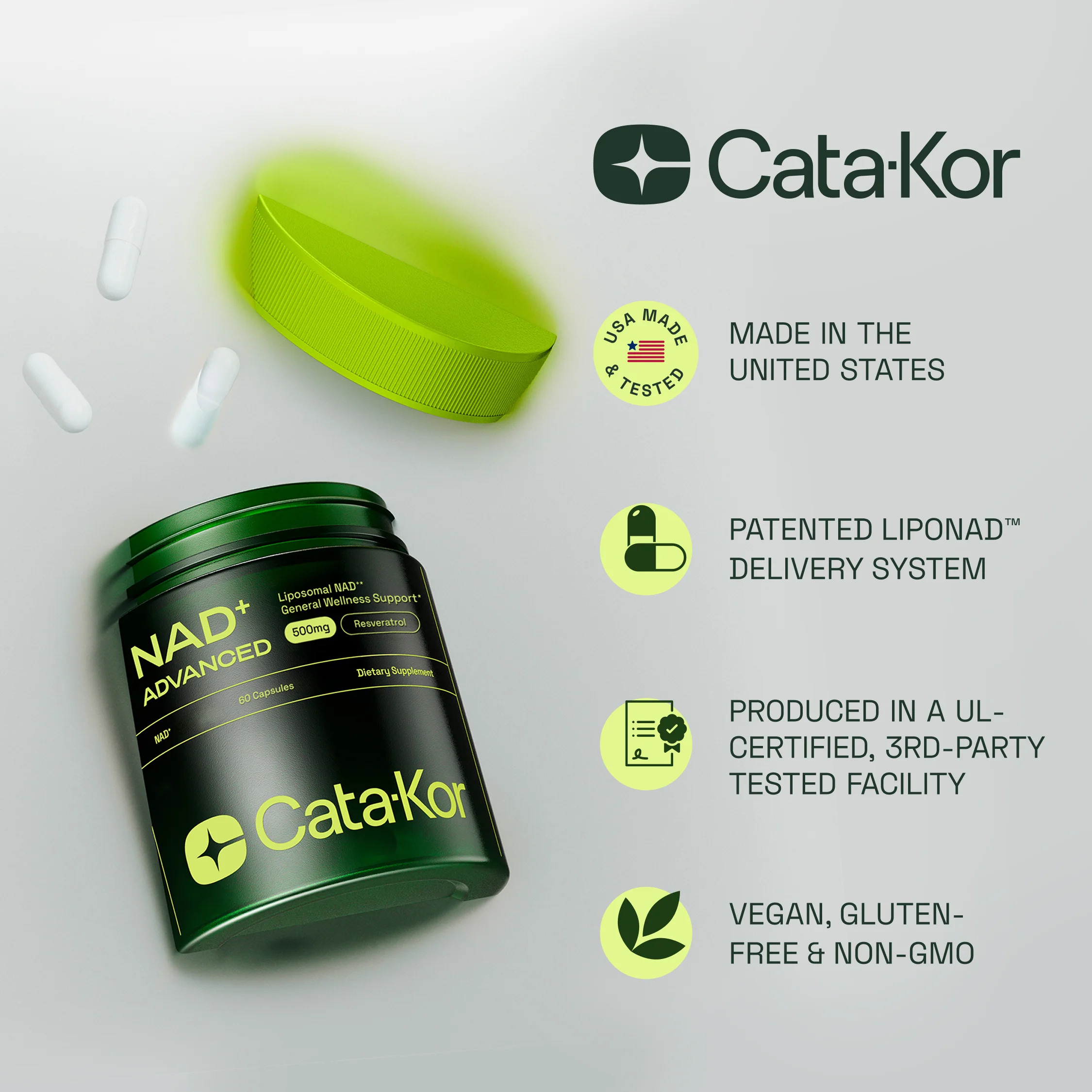 Cata-Kor NAD⁺ Advanced - Cellular Energy & Healthy Aging Support