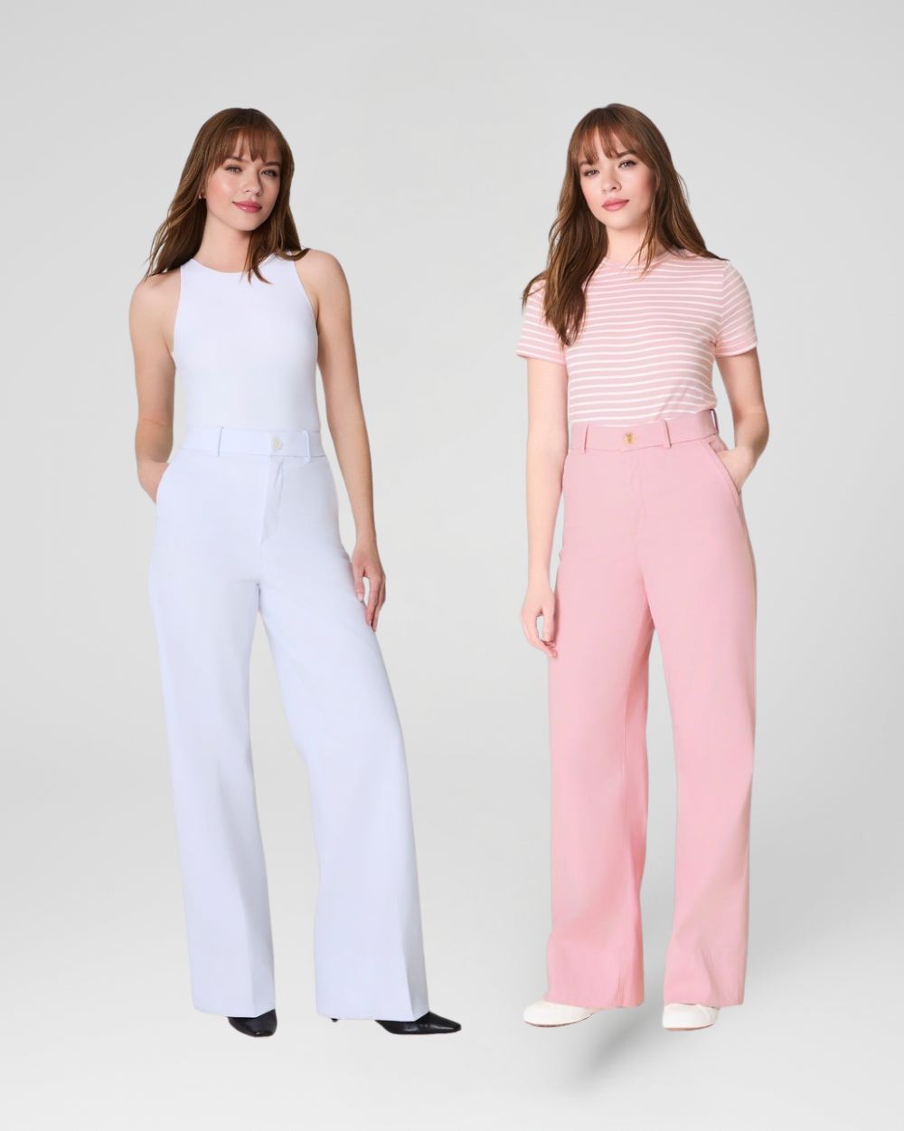 New Collection 💝 Tummy Control Stretch Twill Wide Leg Pant
