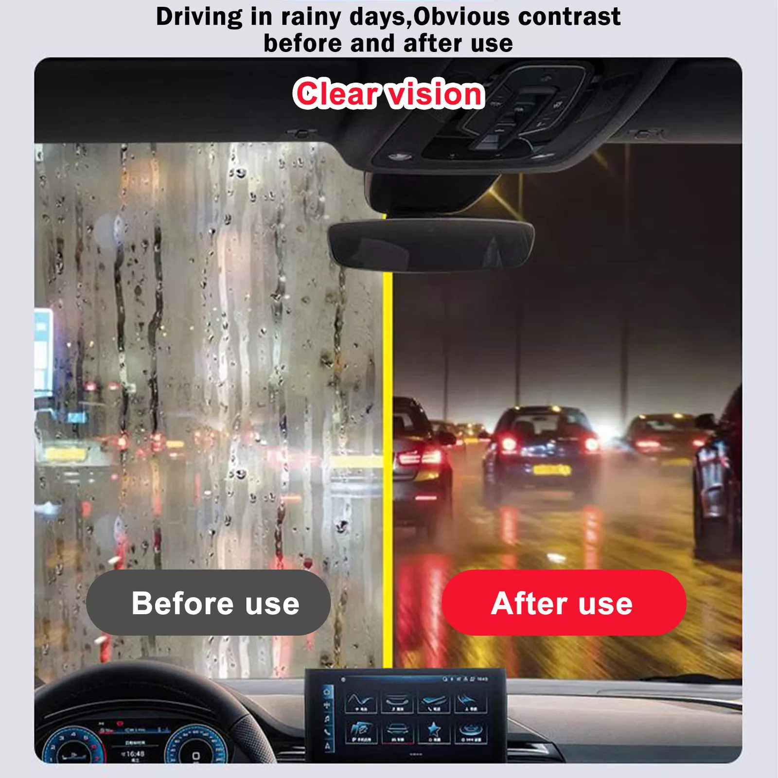 🔥LAST DAY SALE 49% OFF🔥Powerful Windshield Cleaner & Oil Film Remover, Car Glass Cleaner