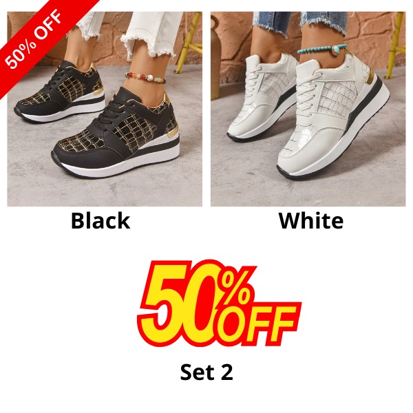 🔥Best Seller-Last Day Sale 60% OFF🔥Plaid Design Women's Casual Sneakers