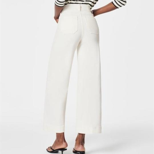 🔥Last Day 50% OFF🔥Tummy Control Cropped Wide-Leg Jeans