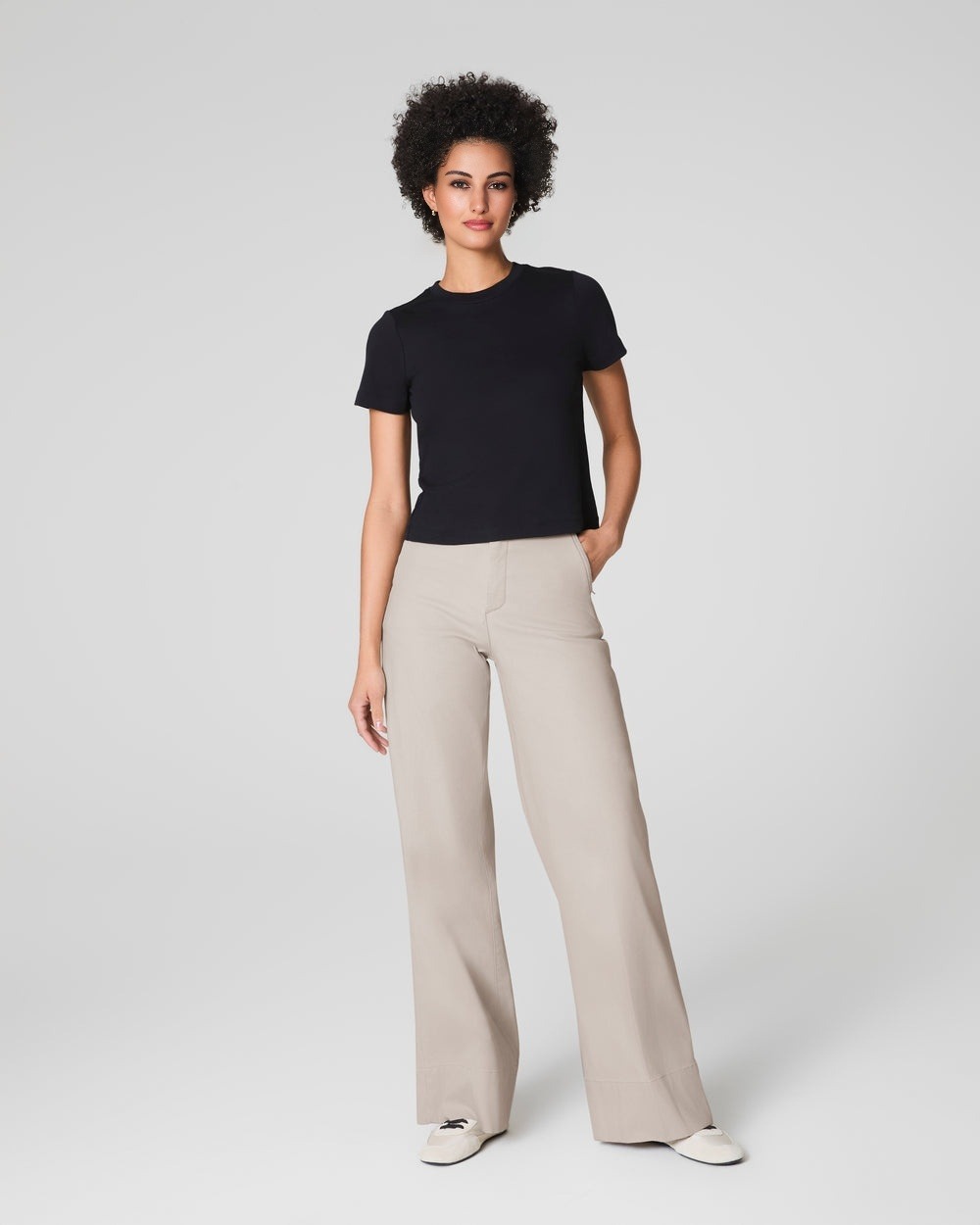 New Collection 💝 Tummy Control Stretch Twill Wide Leg Pant