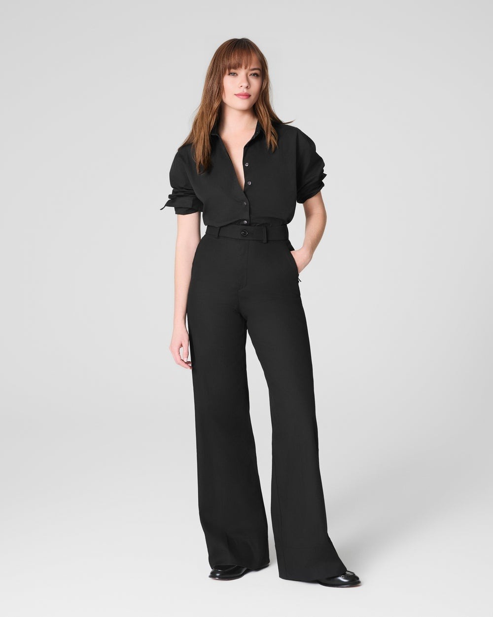 New Collection 💝 Tummy Control Stretch Twill Wide Leg Pant