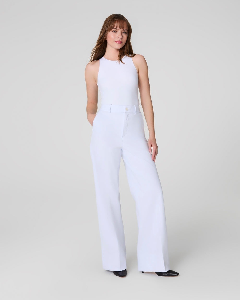 New Collection 💝 Tummy Control Stretch Twill Wide Leg Pant